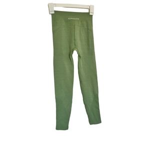 Alphalete Women’s Green Seamless Leggings Size Small